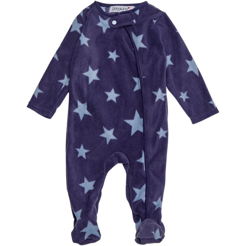 Buy MINOTI Baby Boys AOP Fleece Sleepsuit Dark Denim/AOP