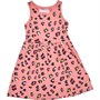 MINOTI Girls Animal Print Dress Coral
