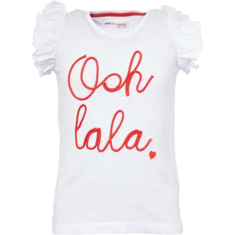 Buy MINOTI Junior Girls Ooh La La TShirt Cream Buy MINOTI Junior Girls Ooh La La TShirt Cream