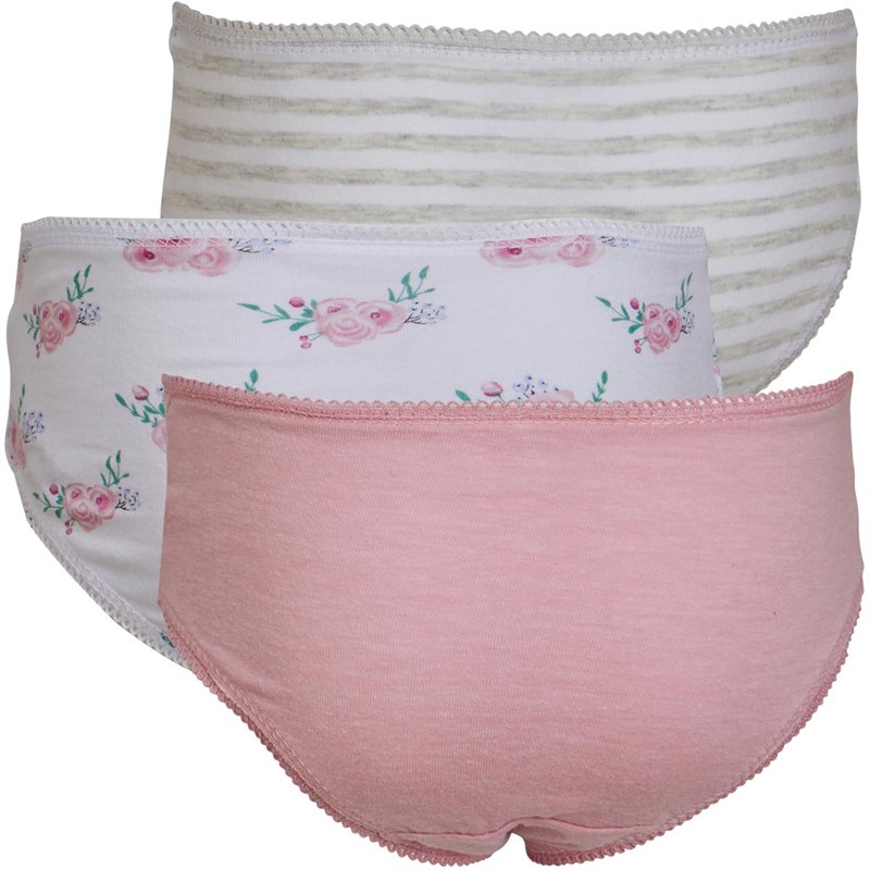 Buy MINOTI Infant Girls Three Pack Of Knickers Pink/White