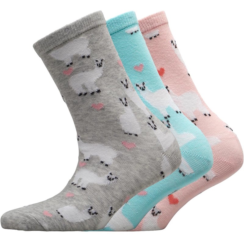 Buy MINOTI Junior Girls Three Pack Of Socks Multi