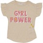 MINOTI Tee-Shirt Girl Power Junior Grège