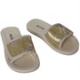 Michael Kors Junior Scalecream Sliders Cream Silver