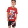 Spiderman Boys Shorts Pyjama Set Red