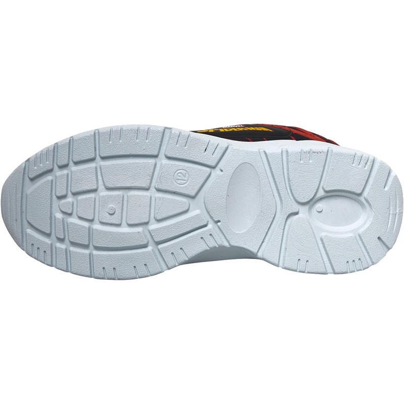 Spiderman Boys Webhead Embossed Trainers Black