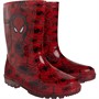 Spiderman Boys Junion PVC Wellington Boots Red