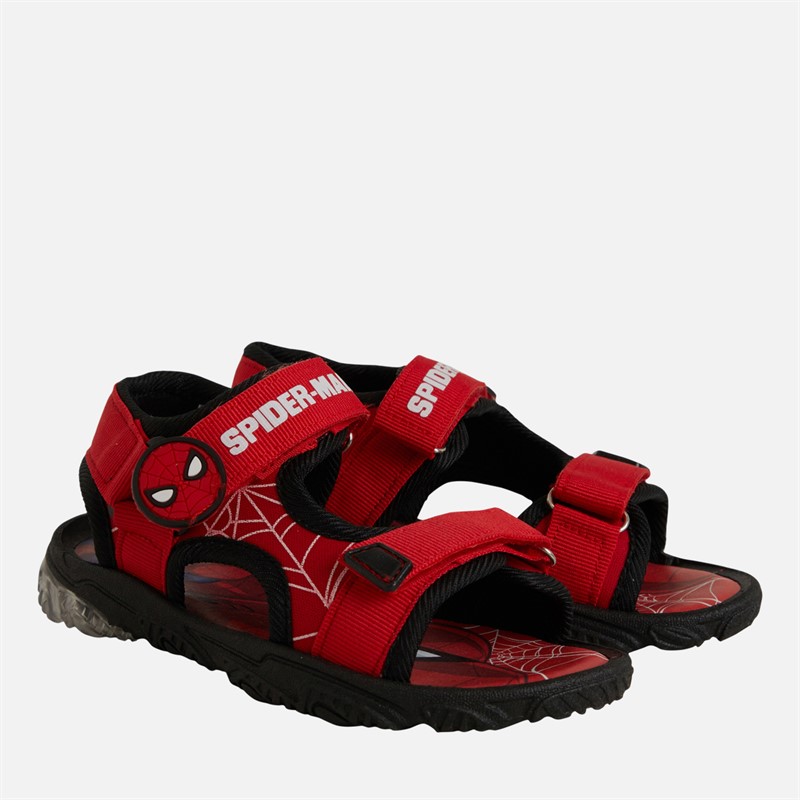 Spiderman Boys Infant Light Up Sandals Multi