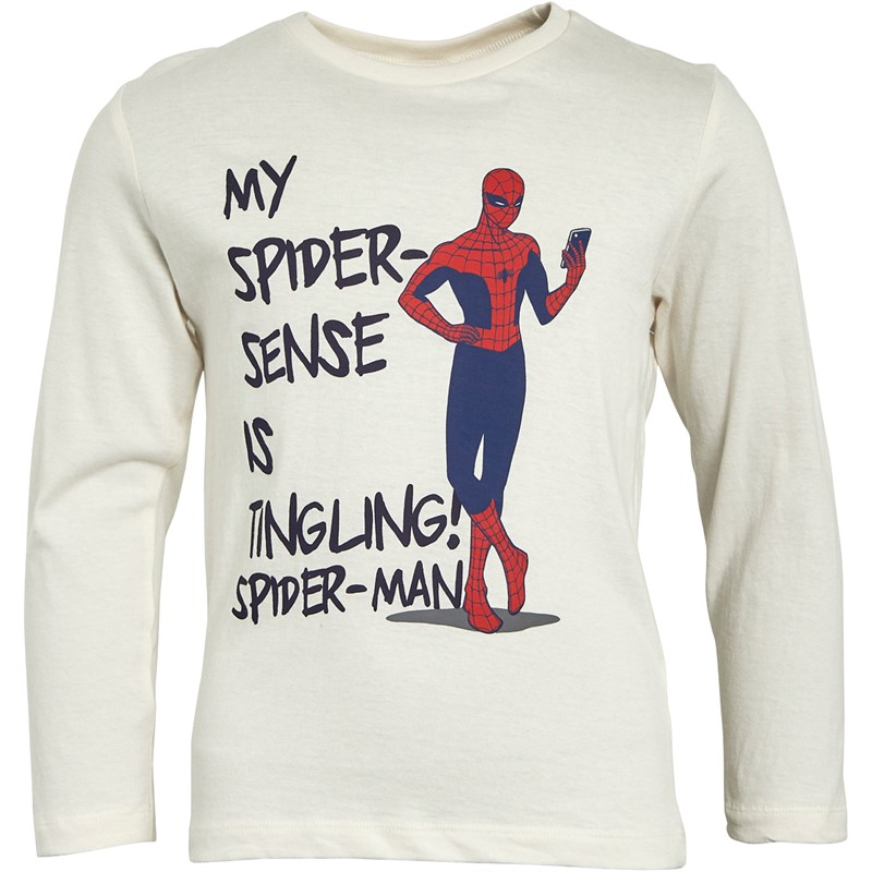 Spiderman Drenge T-shirts med lange ærmer Beige