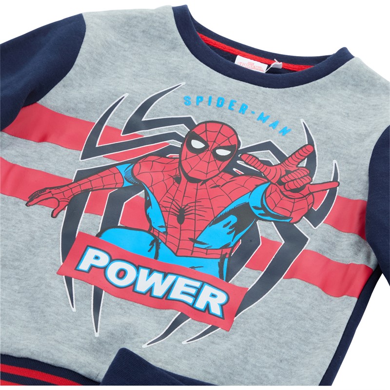 Sweat Shirt Garçon Spiderman 4 Ans - Bleu Marvel