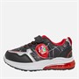 Spiderman Boys Light Up Trainers Black/Red