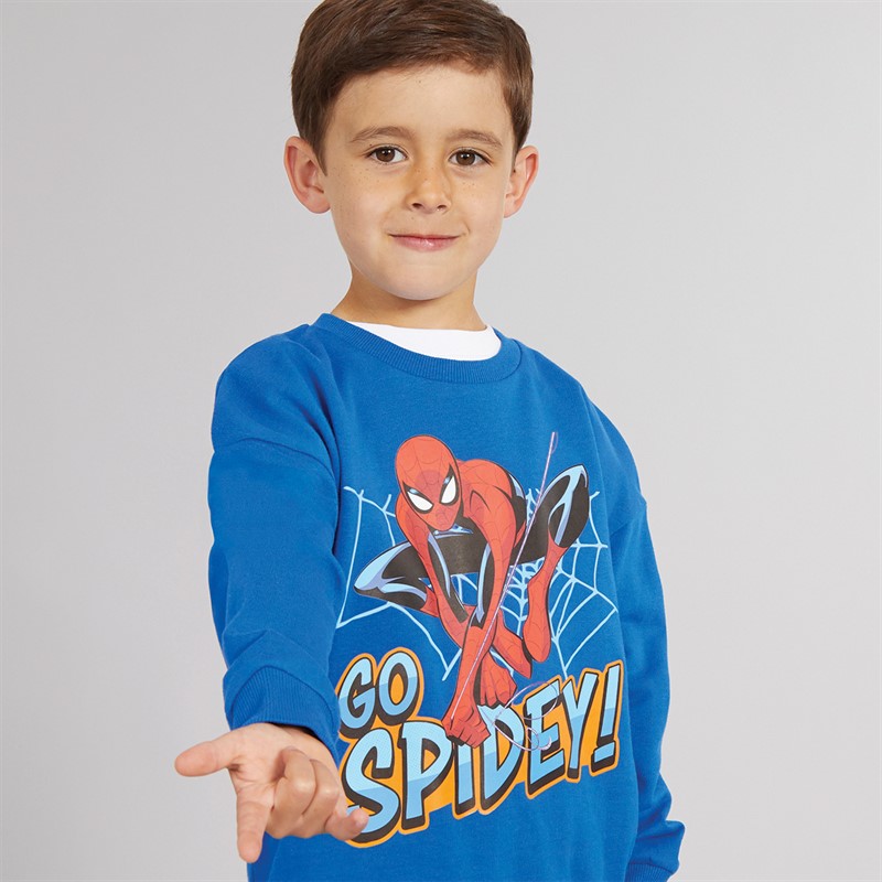 Spiderman Boys Sweatshirt Cobalt Blue
