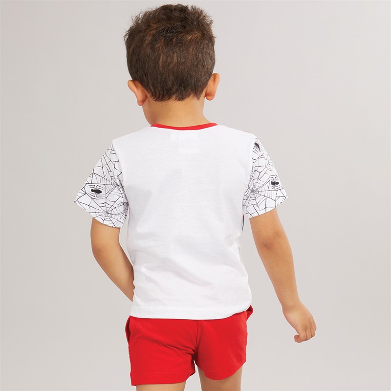 Spiderman Boys Co-Ord White Red