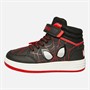 Spiderman Infant Boys Embossed Eyes Hi-Top Trainers Black/Red