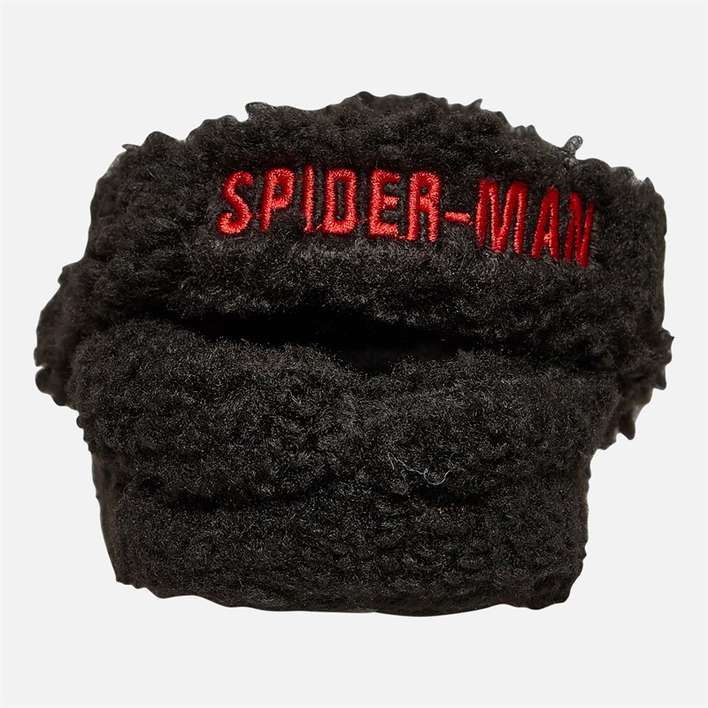 Spiderman Garçon Telford Chaussons Borg Noir/Rouge