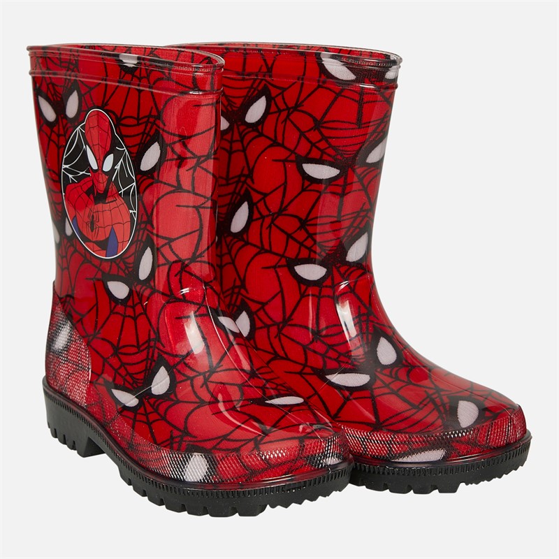 Spiderman Boys Echo PVC Wellies Red/Multi - Size 7K