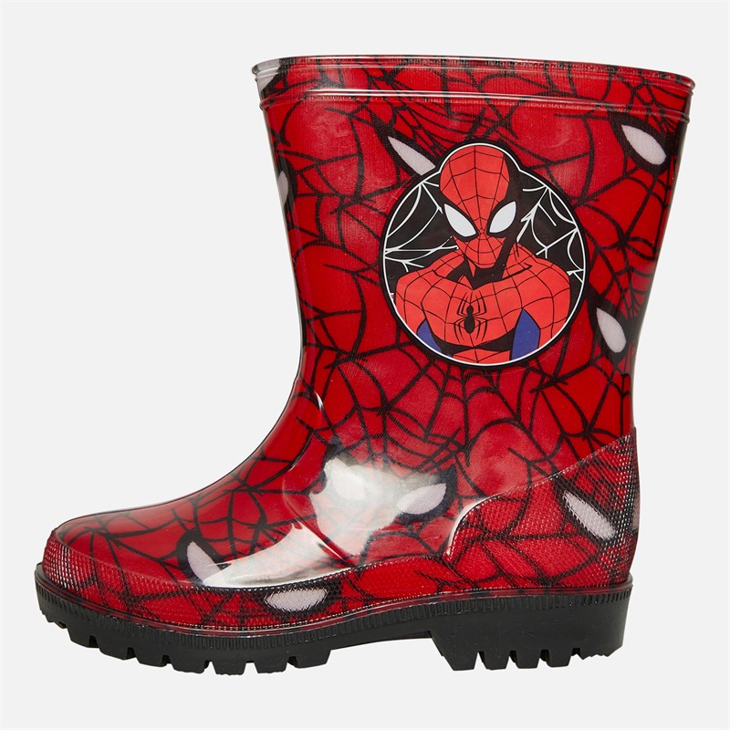 Spiderman Boys Echo PVC Wellies Red/Multi