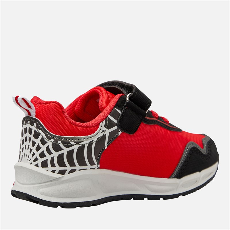 Spiderman Infant Boys Light Up Trainers Black