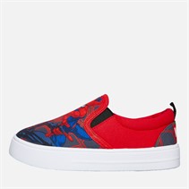 Spiderman Infant Boys Slip-On Canvas Pumps Black/Red