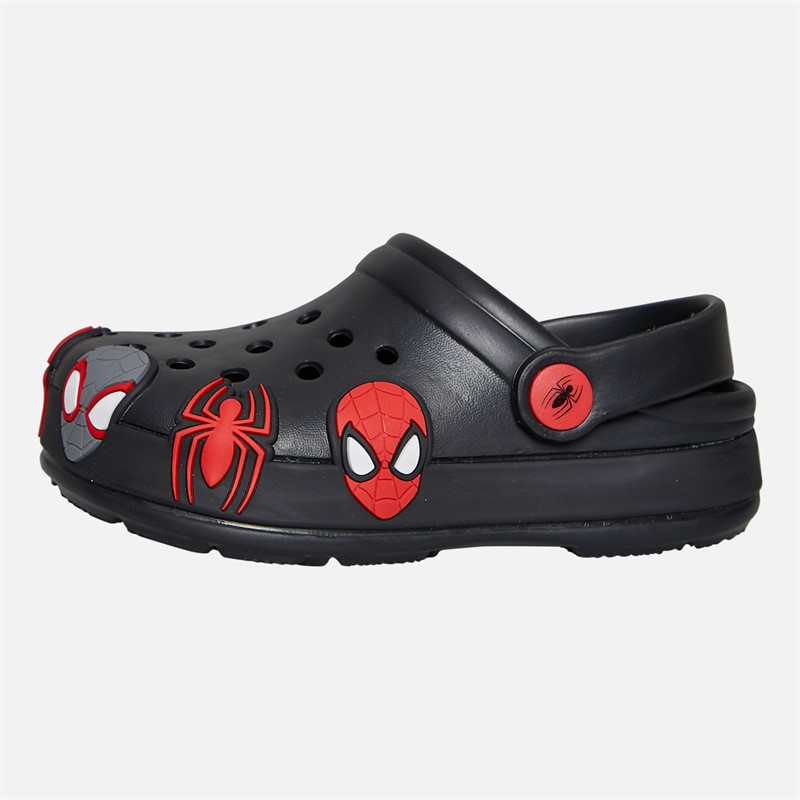 Spiderman Boys Flair Clogs Black/Multi