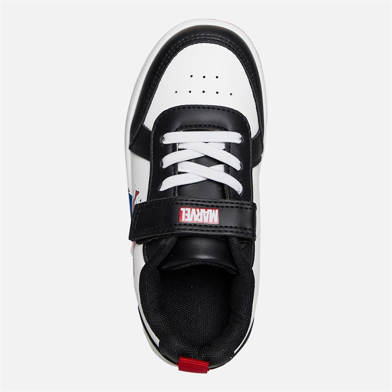 Spiderman Infant Boys Cupsole Trainers White/Black/Red