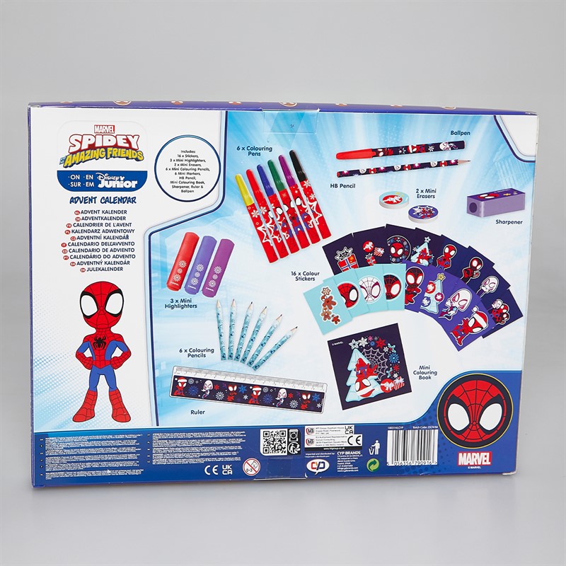 Spiderman Kids Advent Calendar Multi