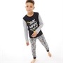 BATMAN Pyjama Pyjama Garçon Gris Chiné