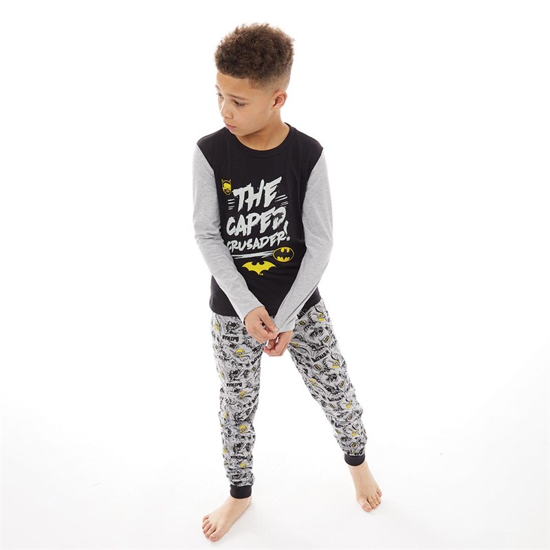BATMAN Pyjama Pyjama Garçon Gris Chiné