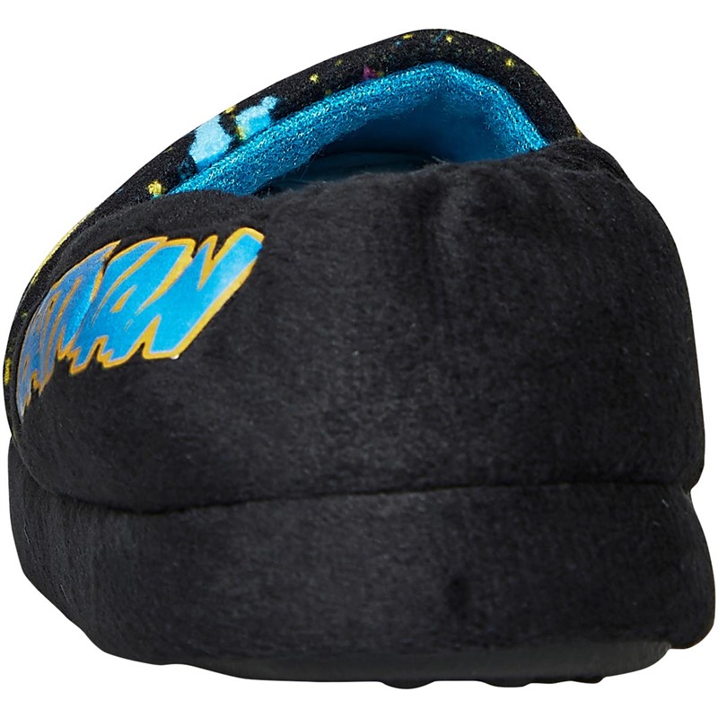 BATMAN Boys Batman Slippers Black