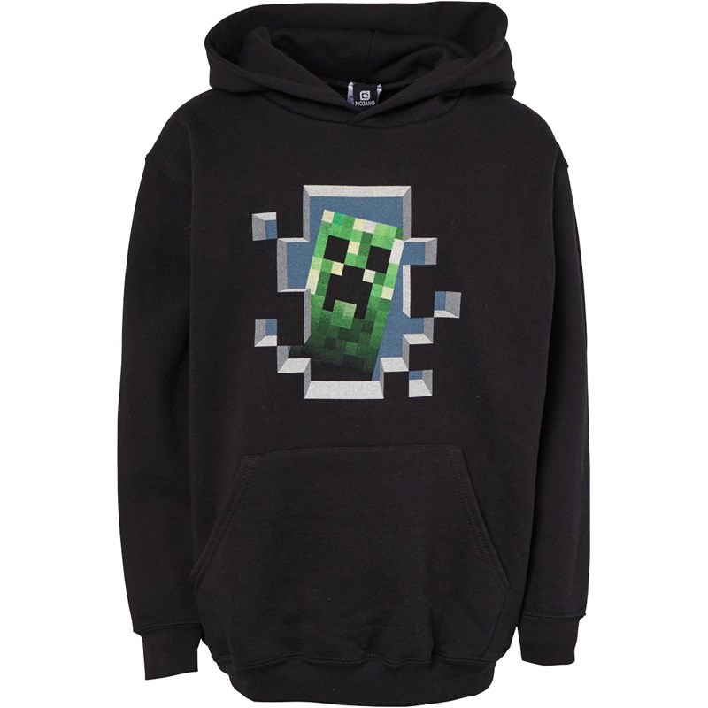 MINECRAFT Boys Hoodie Black