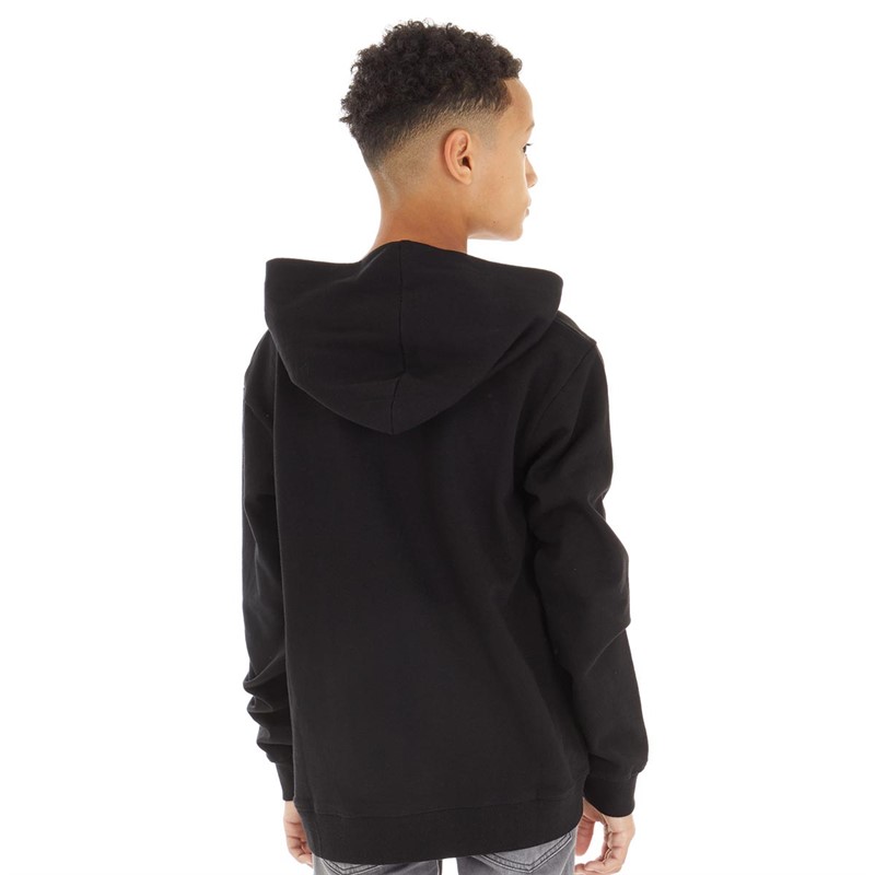 MINECRAFT Boys Creeper Face Hoodie Black