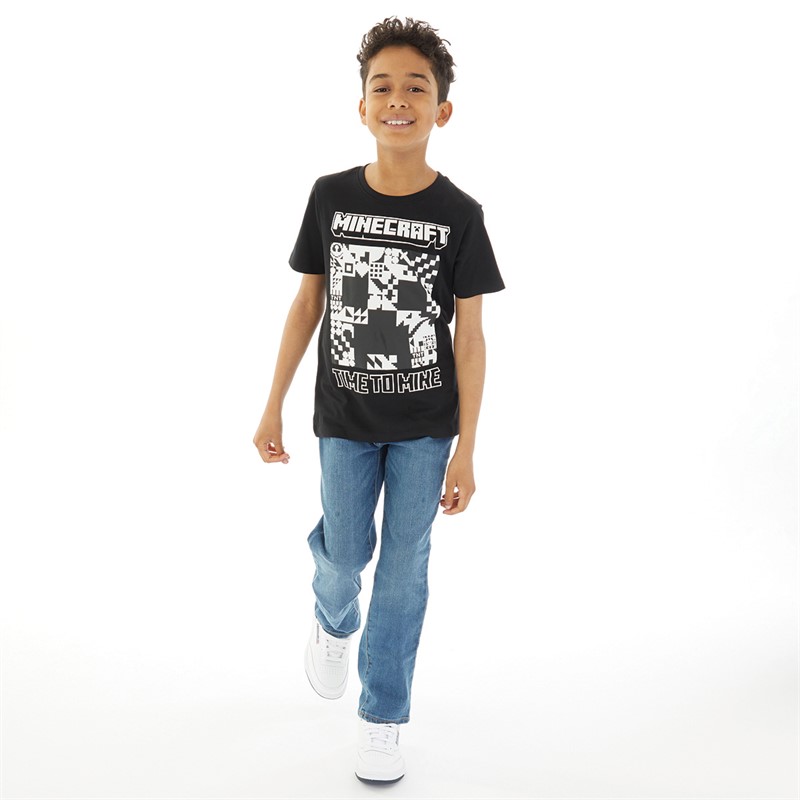 MINECRAFT Kids Rolando T-Shirt Black