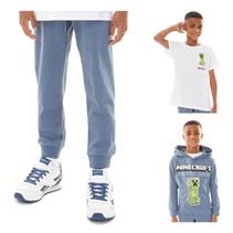 MINECRAFT Boys Mal Minecraft Three Piece Hoodie T-Shirt And Joggers Tracksuit Set China Blue