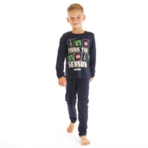 MINECRAFT Boys Assan Long Sleeve Pyjama Set Dark Sapphire