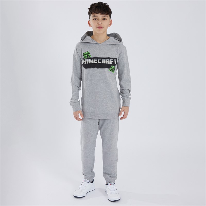 MINECRAFT Boys Mav Minecraft Tracksuit Grey Melange