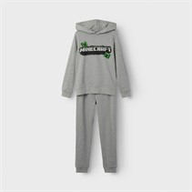 MINECRAFT Boys Mav Minecraft Tracksuit Grey Melange