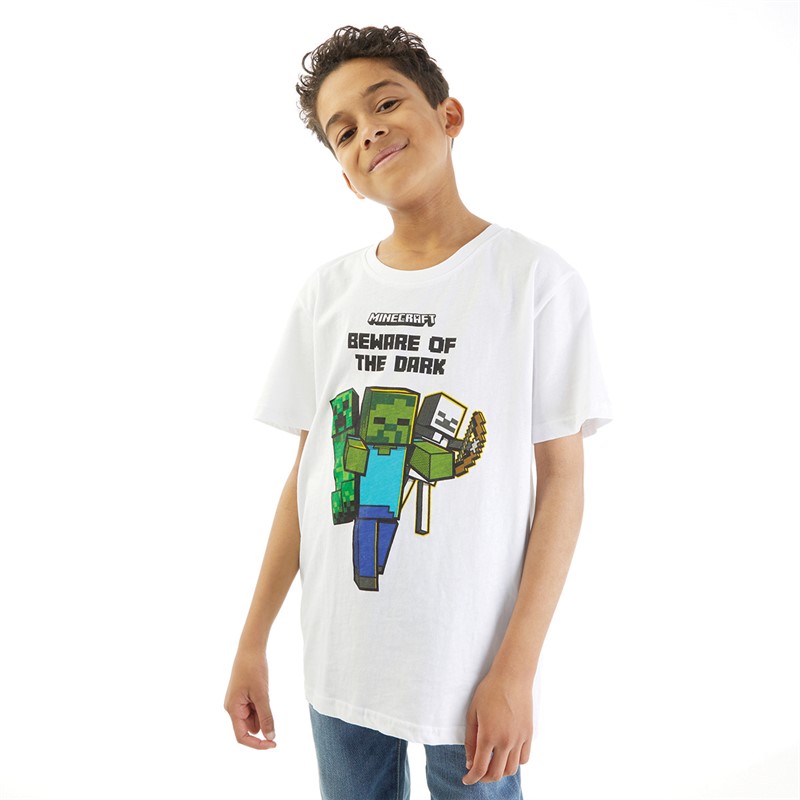 MINECRAFT Drenge T-shirts Hvid