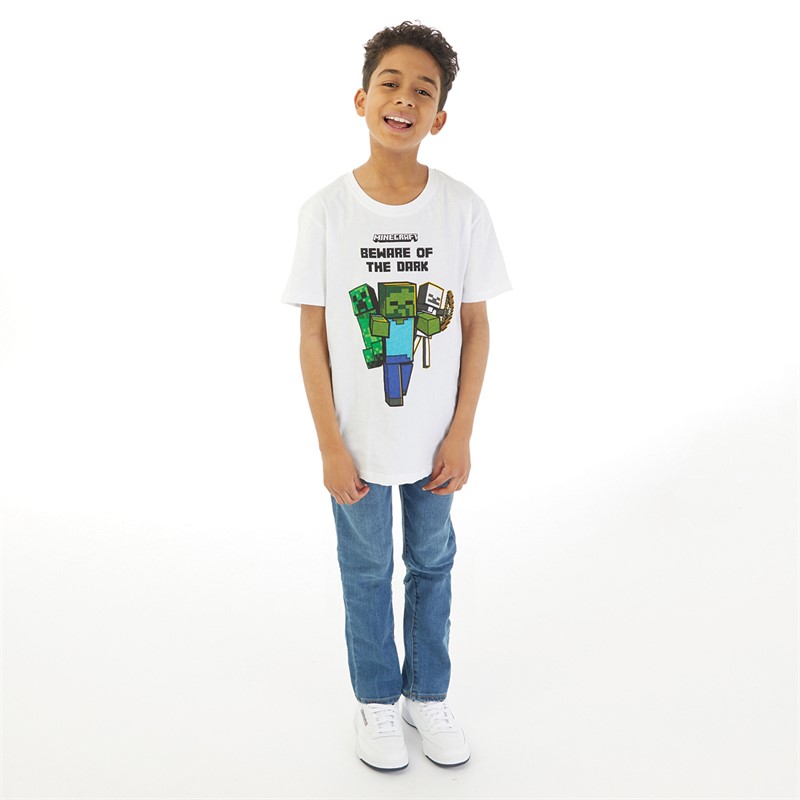 MINECRAFT Drenge T-shirts Hvid