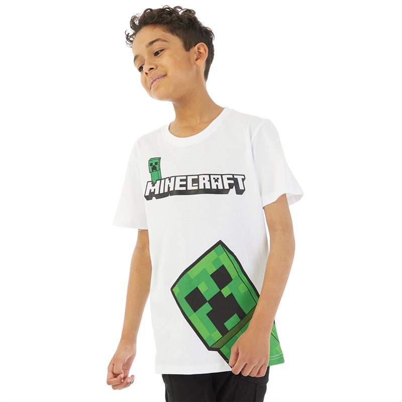 MINECRAFT Drenge T-shirts Hvid