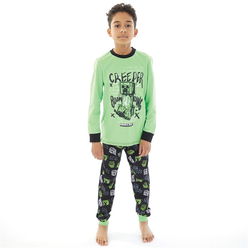 MINECRAFT Børn Creeper Boom Pyjamas Flerfarvet