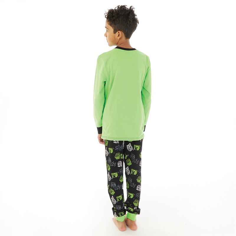 MINECRAFT Børn Creeper Boom Pyjamas Flerfarvet