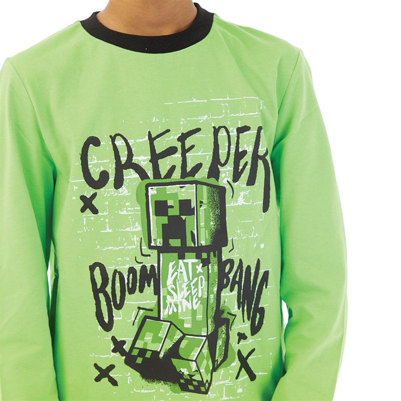 MINECRAFT Børn Creeper Boom Pyjamas Flerfarvet