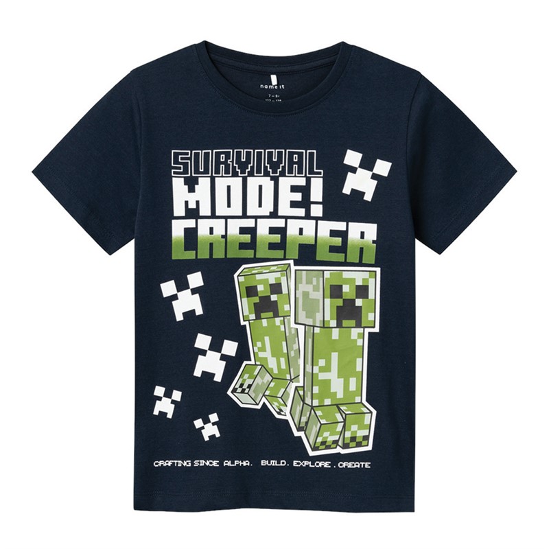 MINECRAFT Jongens Mylius T-shirt Donker Saffier