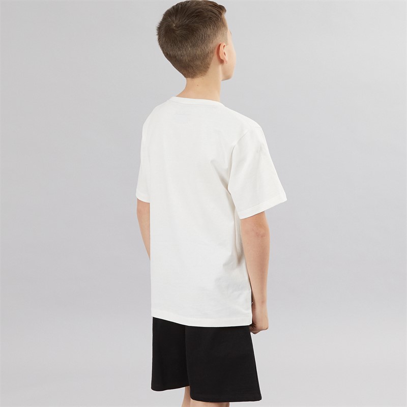 MINECRAFT Junge T-Shirt Und Shorts Set Weiß / Schwarz