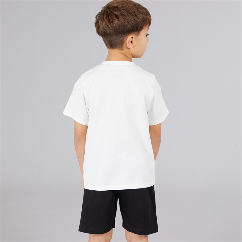 Minecraft Boys T-shirt And Shorts Co-ord Set White/Black