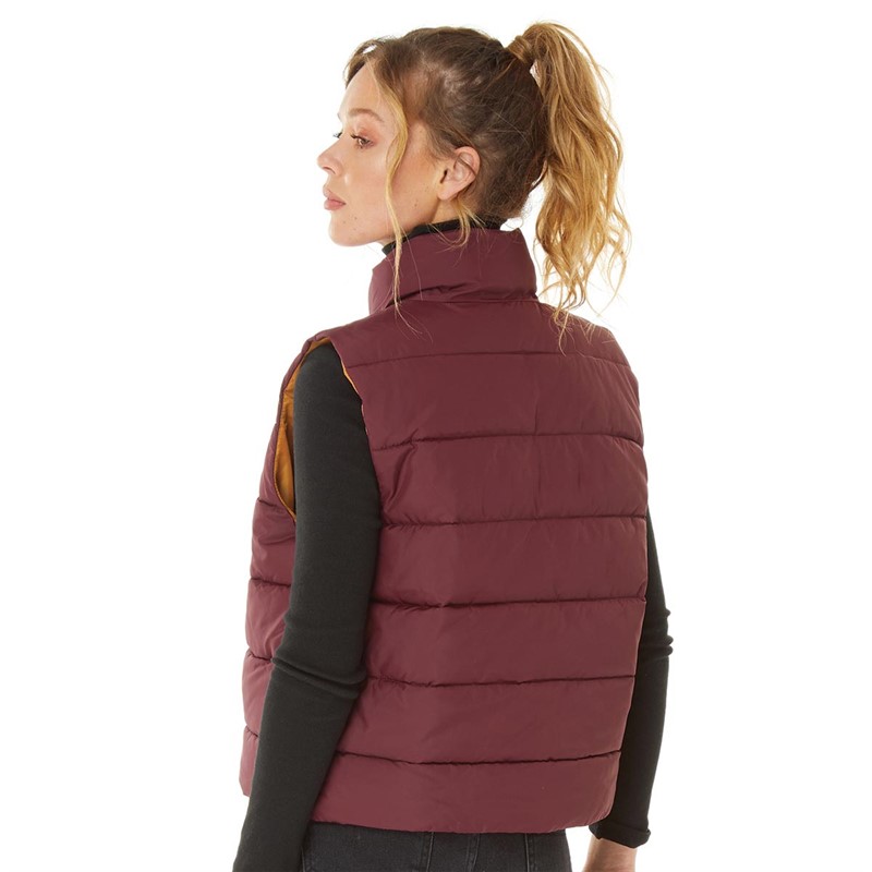 Noisy May Womens Marcus Gilet Windsor Wine