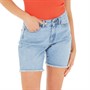 Noisy May Womens Smiley Frill Shorts Light Blue Denim