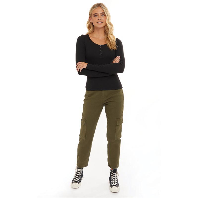 Noisy May Womens Moni Cargo Pants Kalamata