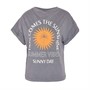 Noisy May Womens Bodhi T-Shirt Charcoal Gray