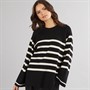 Noisy May Schwarzer Fifi Strickpullover Damen