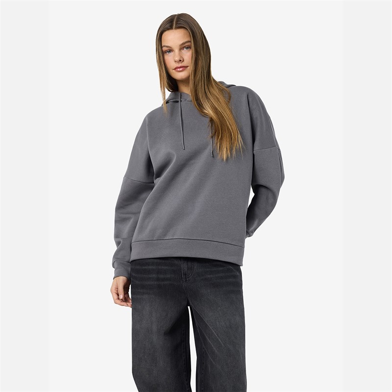 Noisy May Womens Alden Hoodie Charcoal Gray - Size L